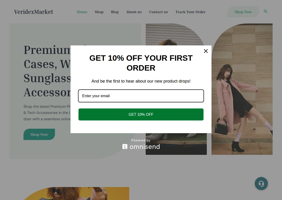 Store homepage