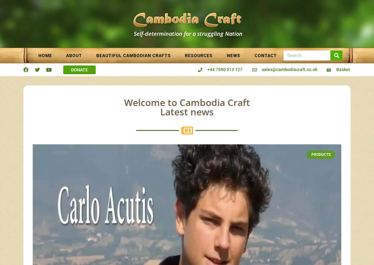 Store homepage