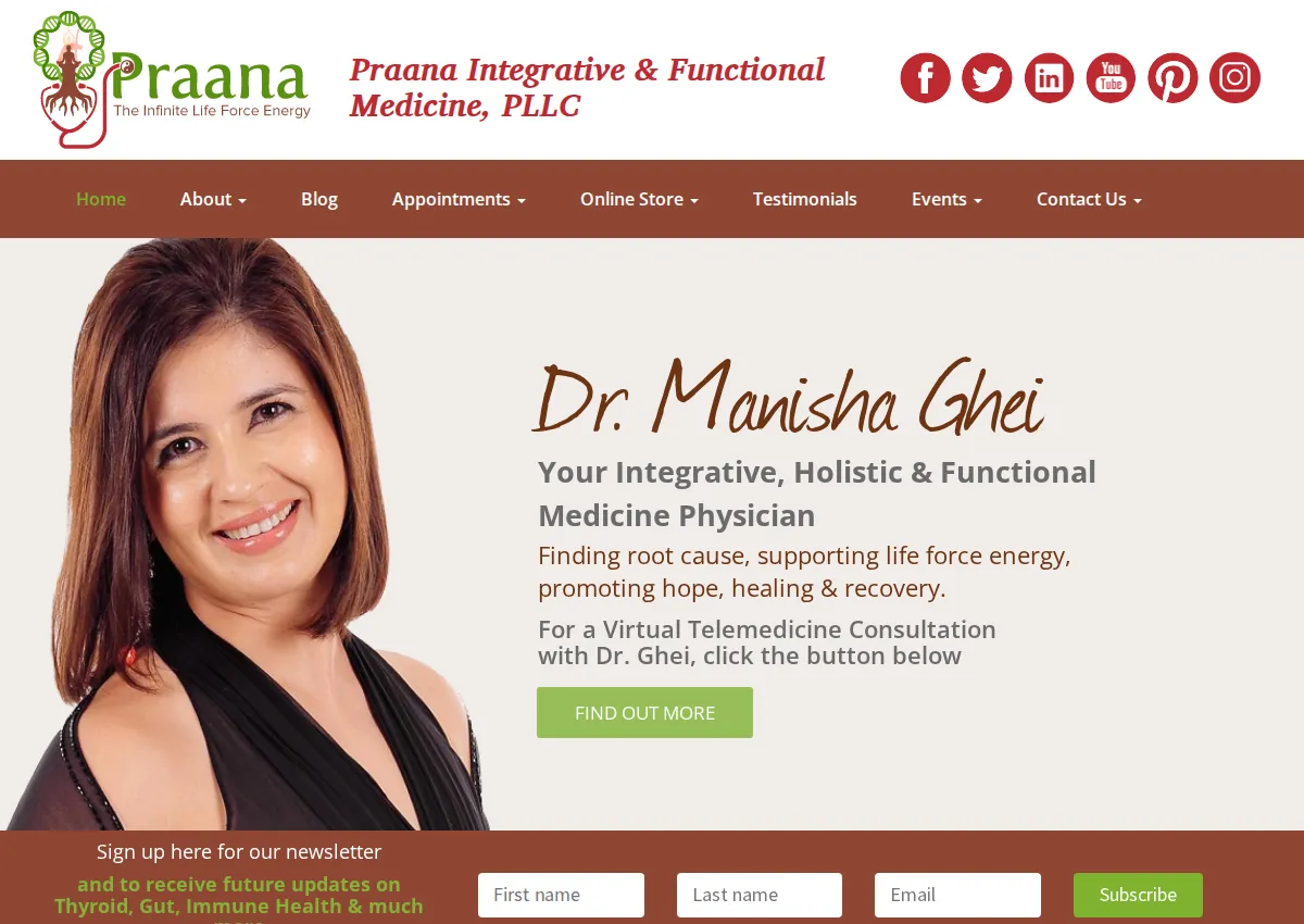 Store homepage