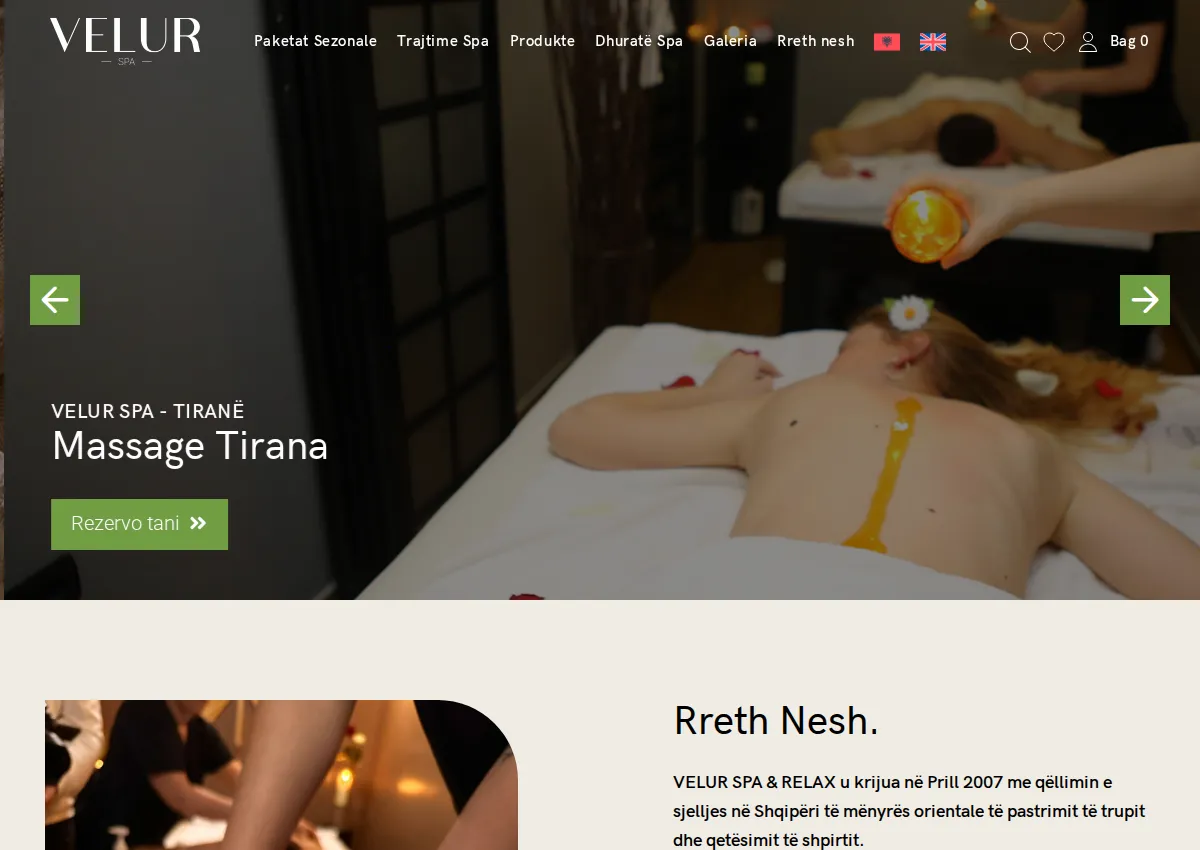 Store homepage