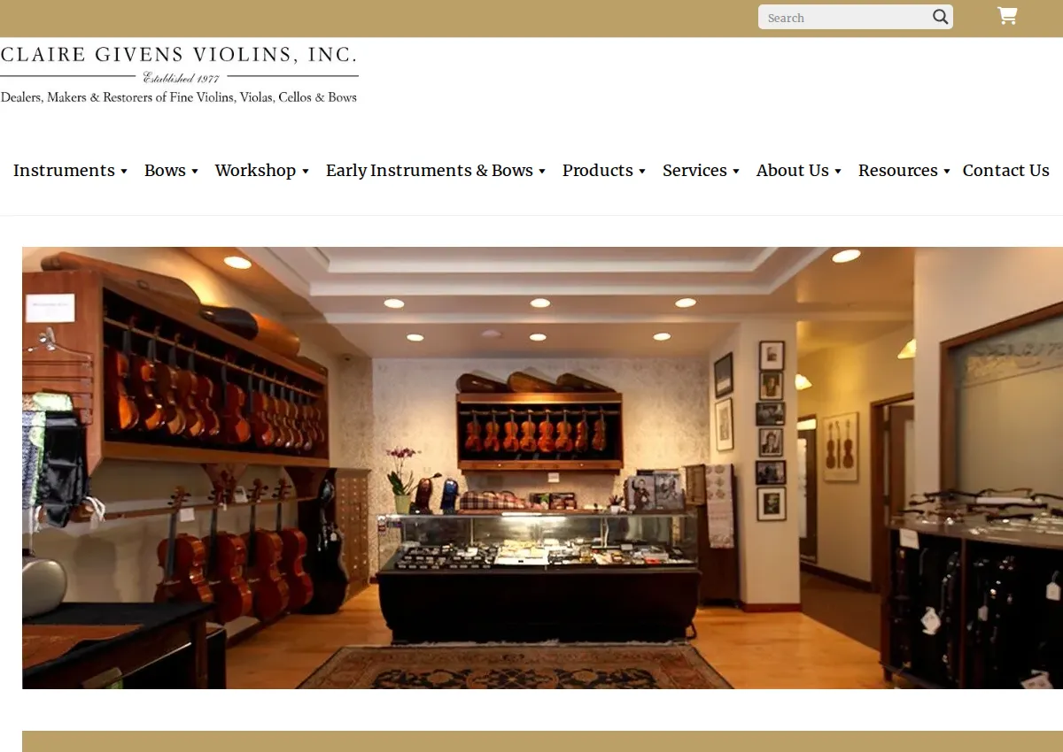 Store homepage