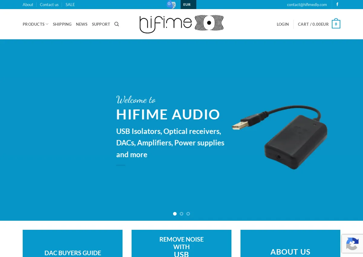 Store homepage