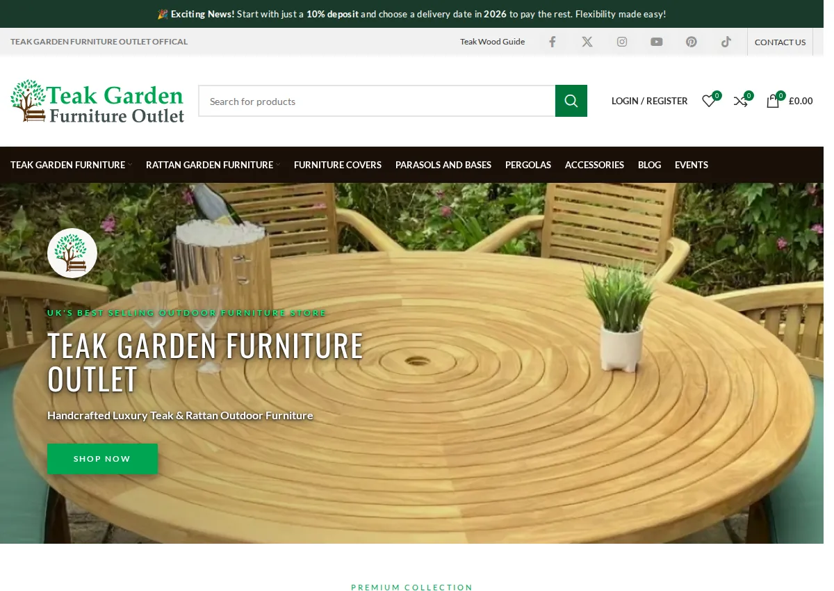 Store homepage