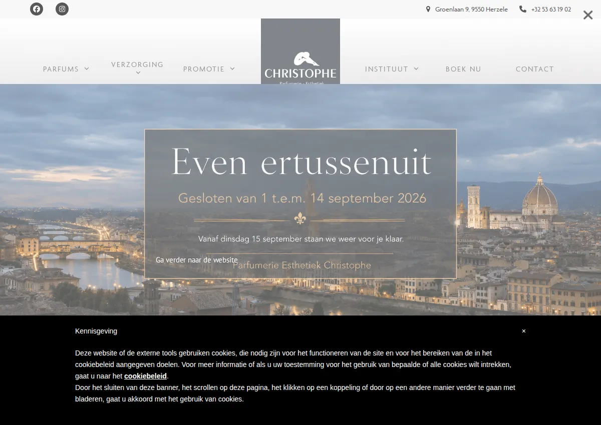 Store homepage