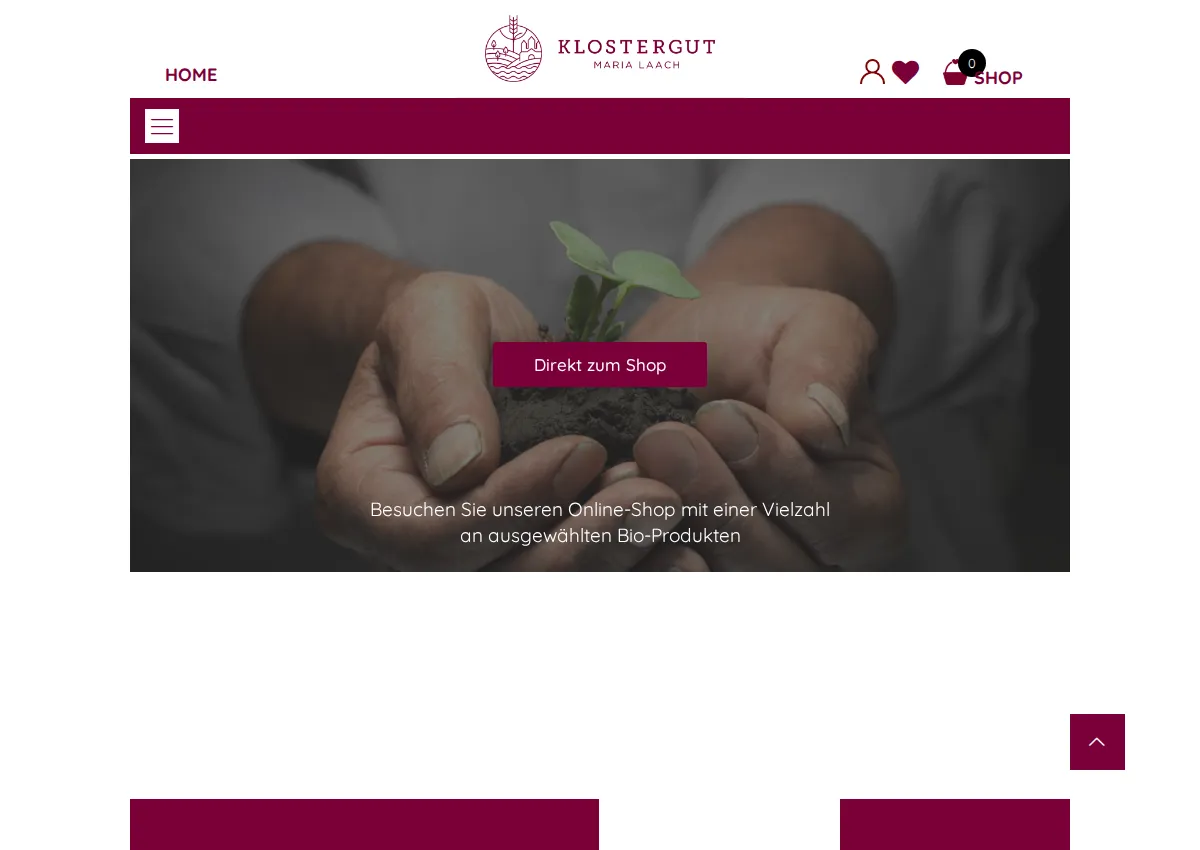 Store homepage