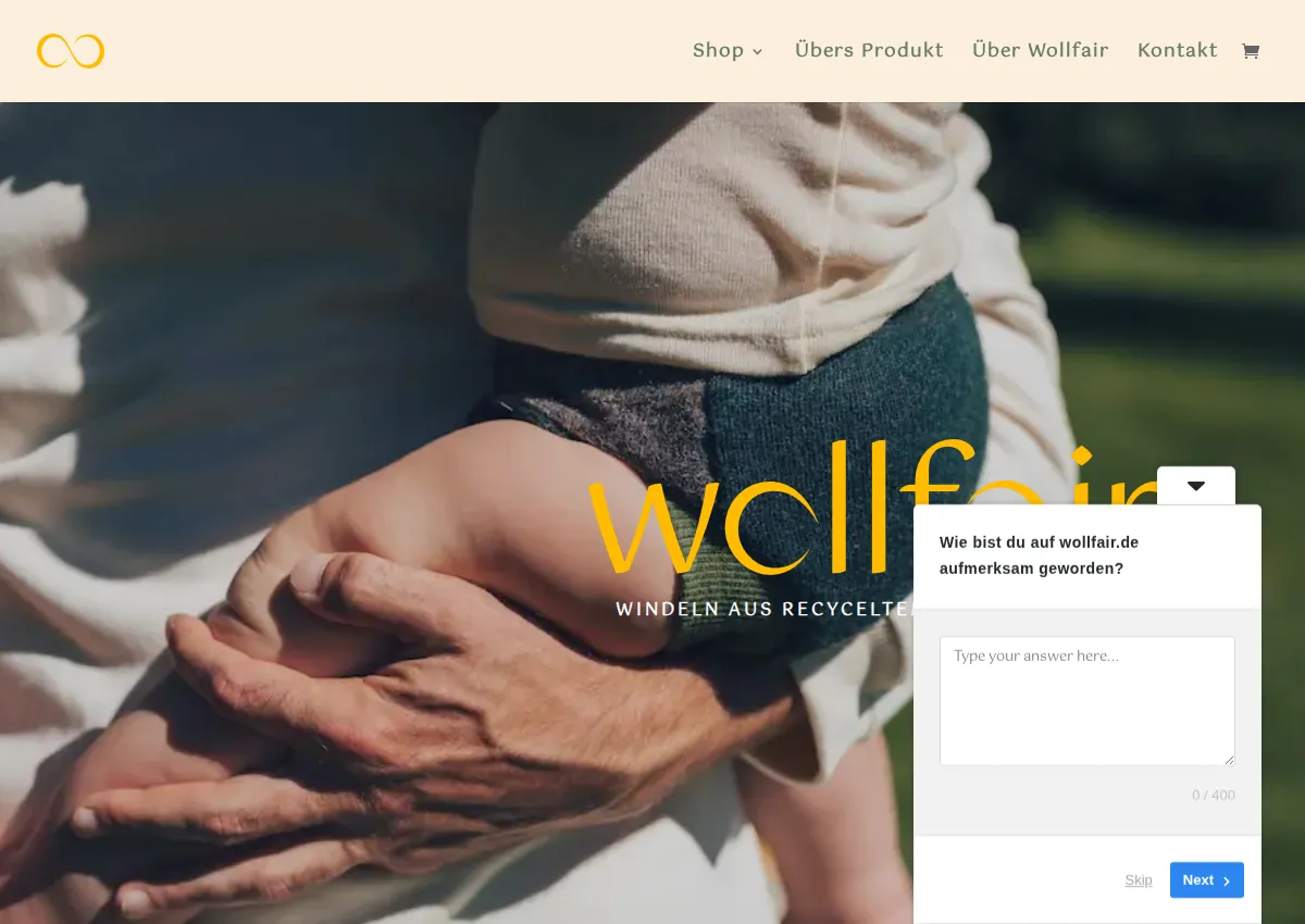 Store homepage