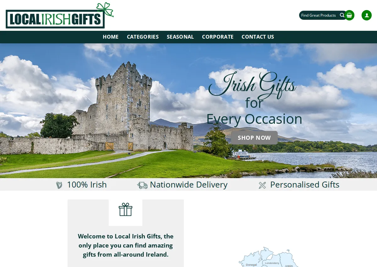 Store homepage