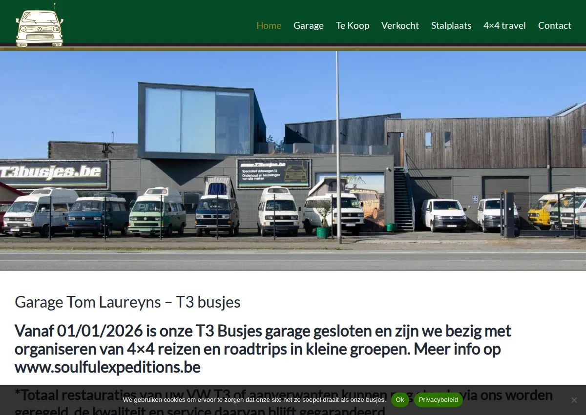Store homepage