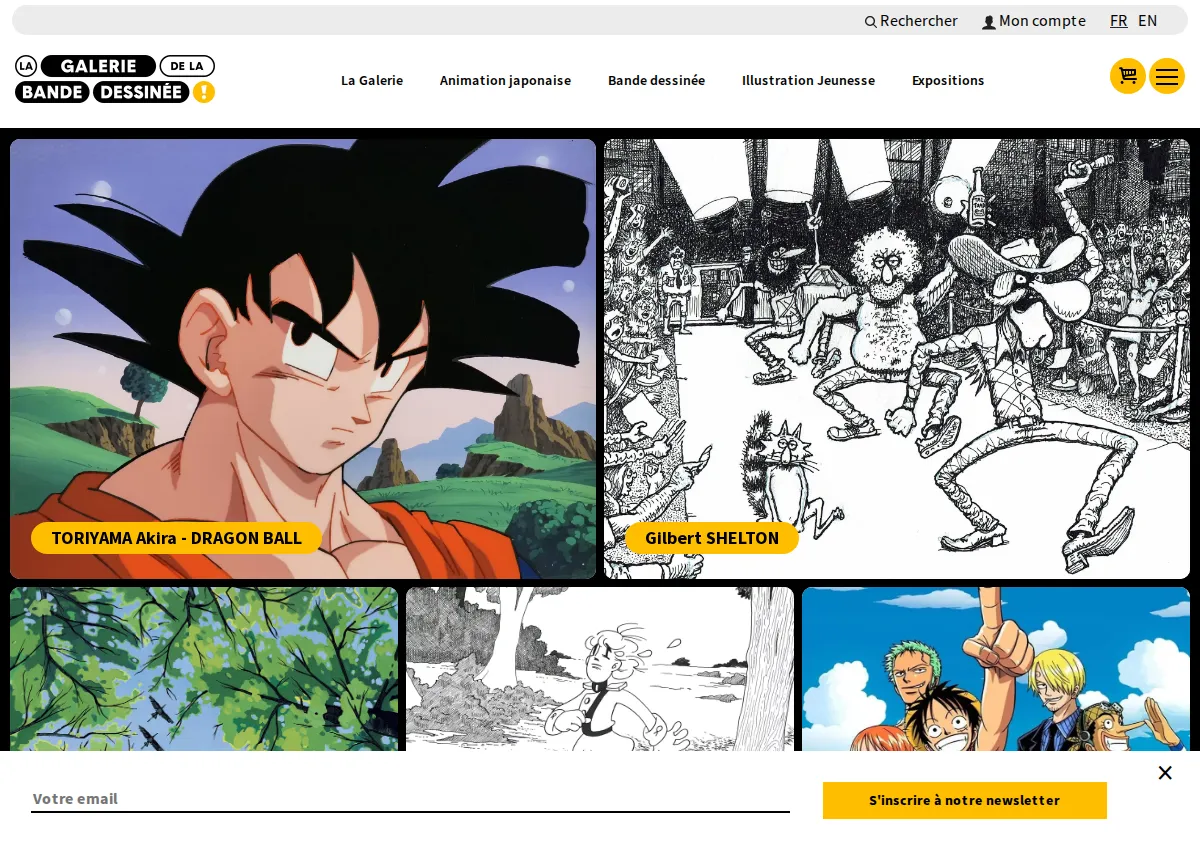 Store homepage