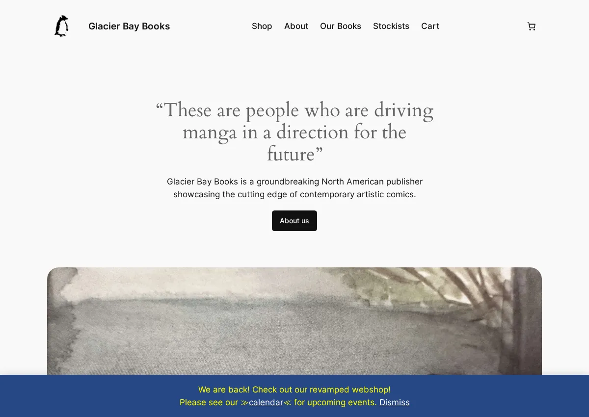Store homepage