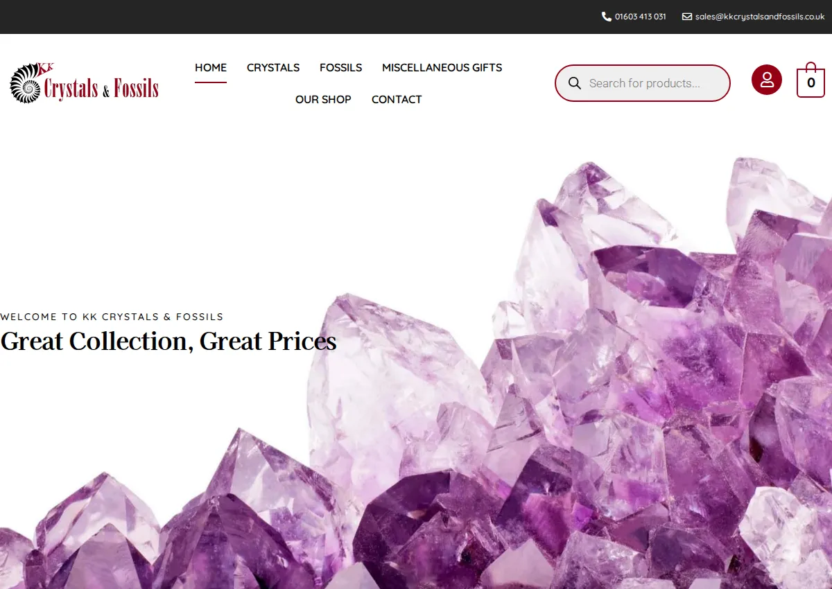 Store homepage