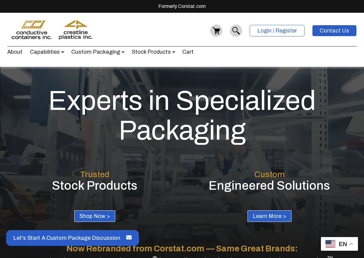 Store homepage