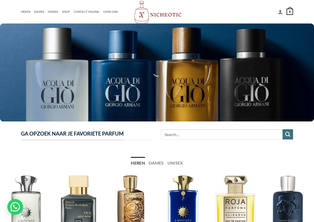 Store homepage