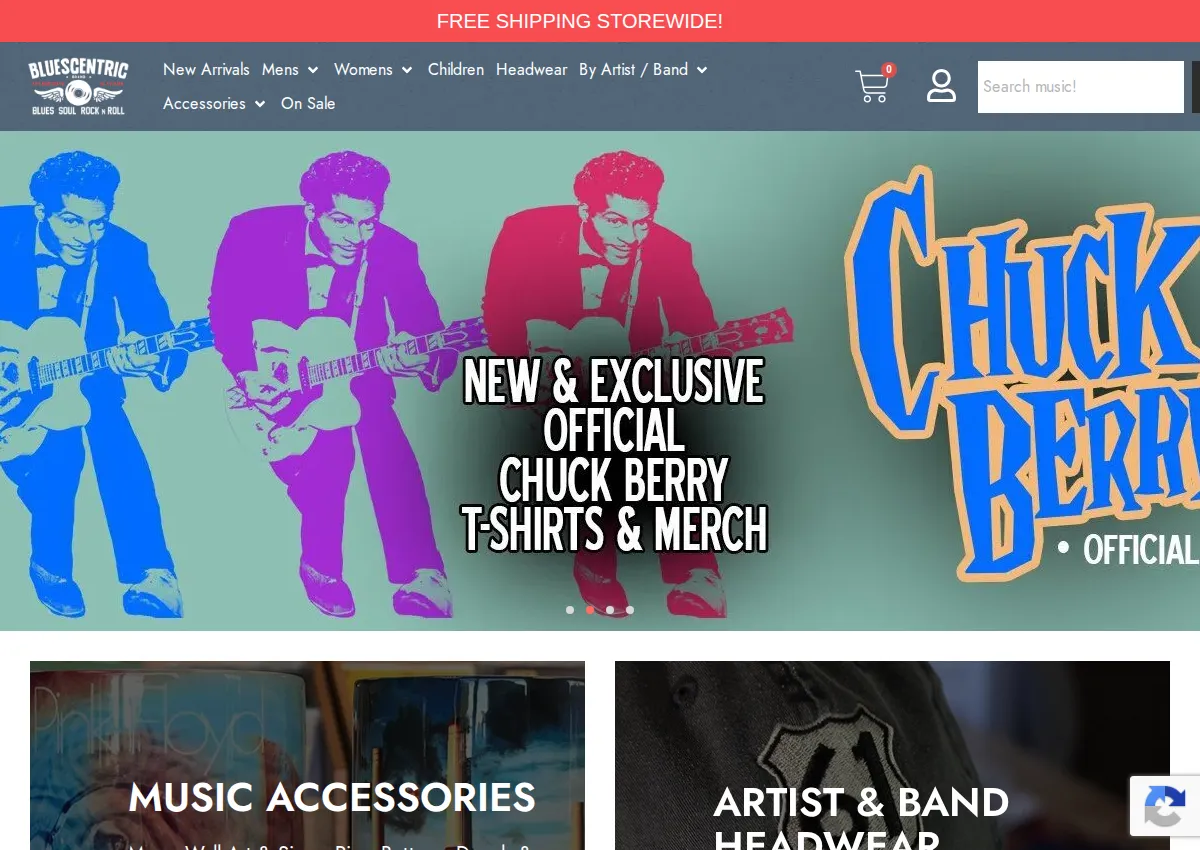 Store homepage
