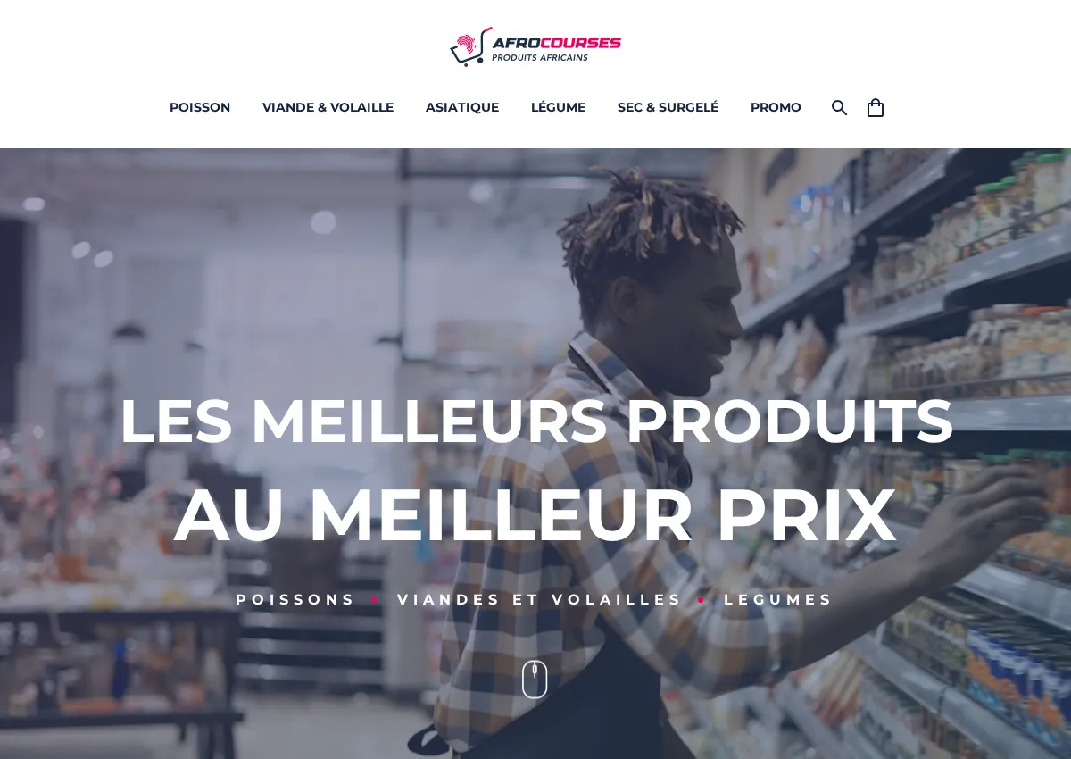 Store homepage