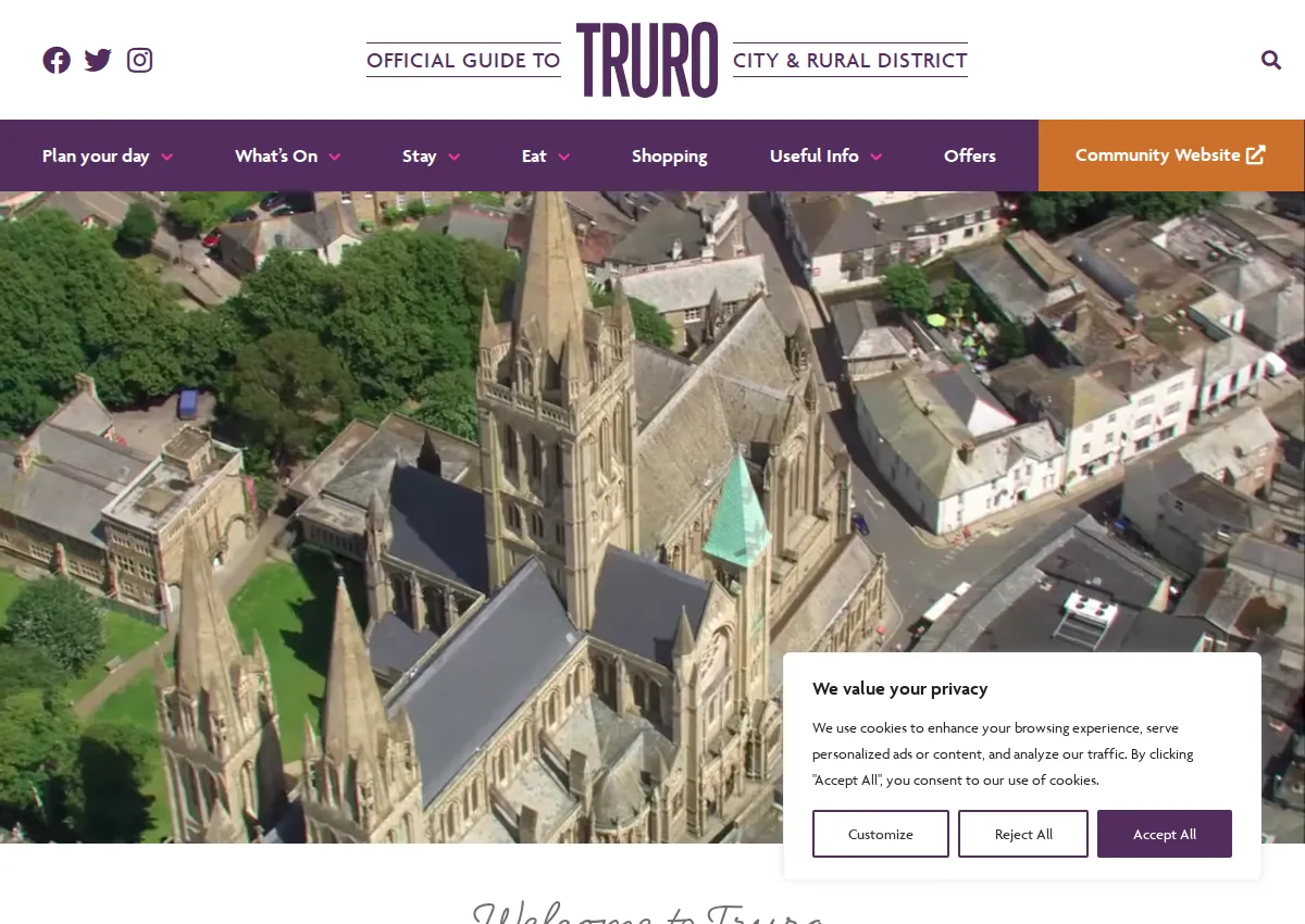 Store homepage