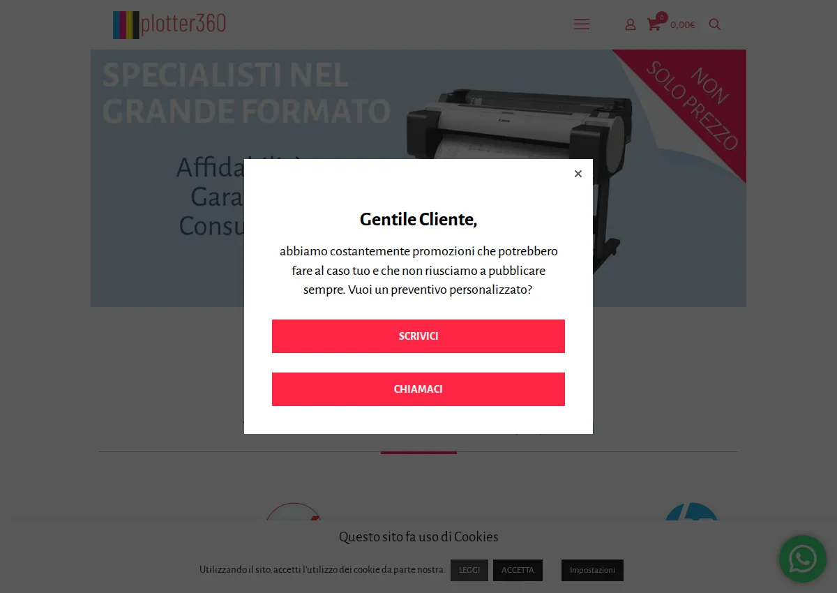 Store homepage