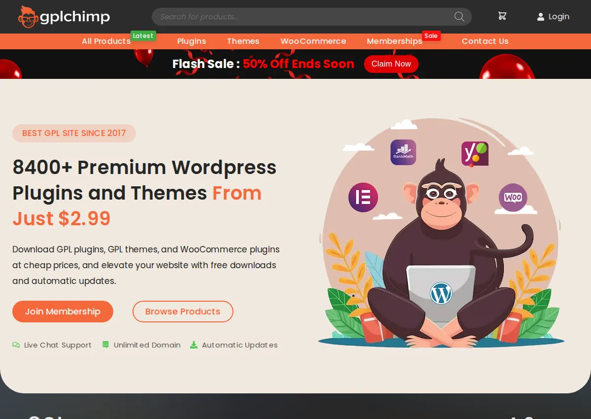 Store homepage