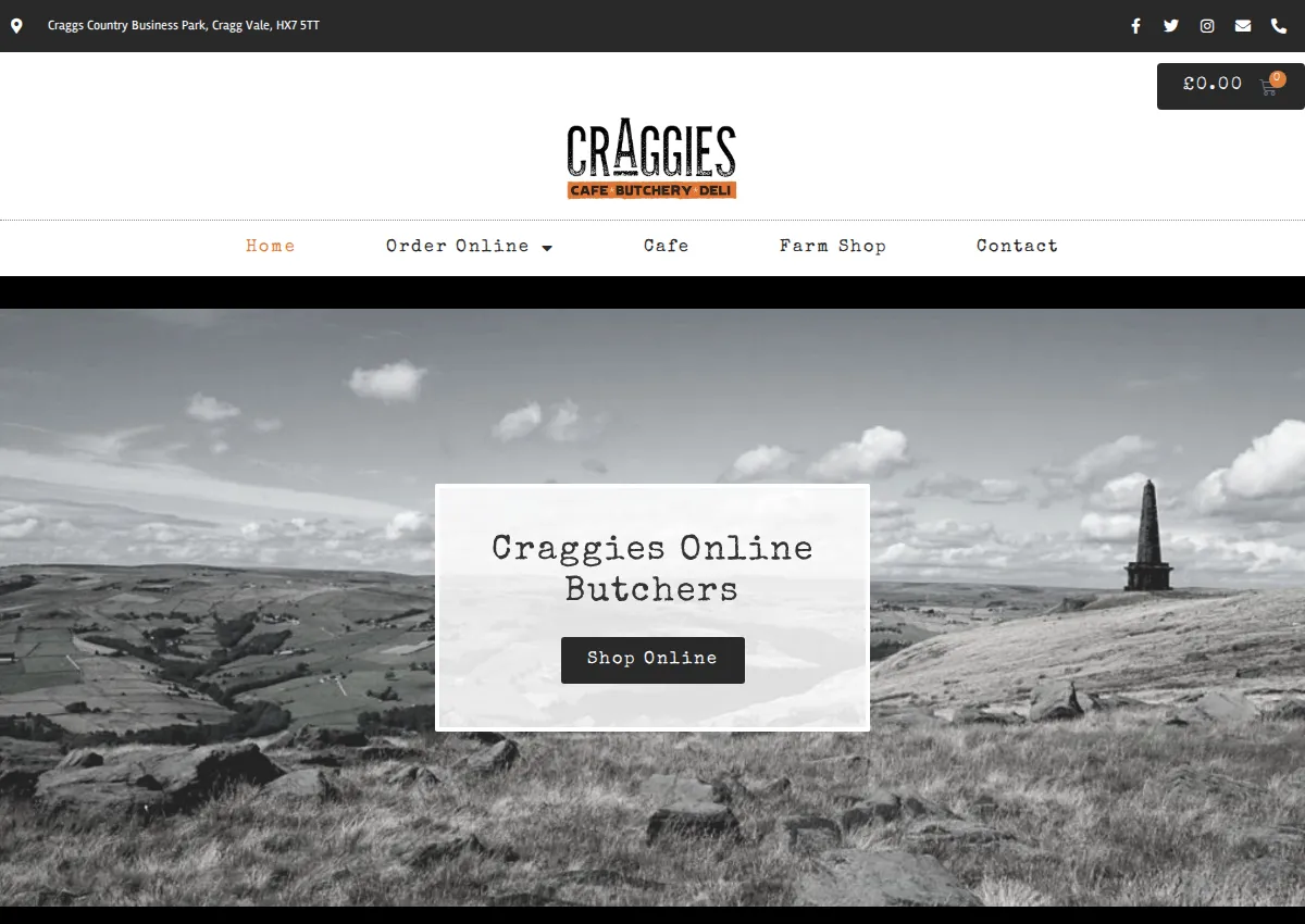 Store homepage
