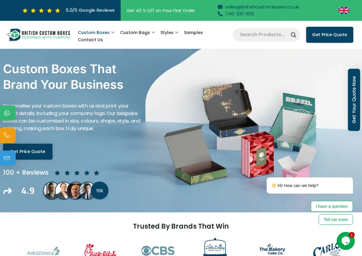 Store homepage