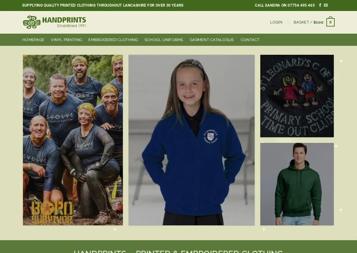 Store homepage