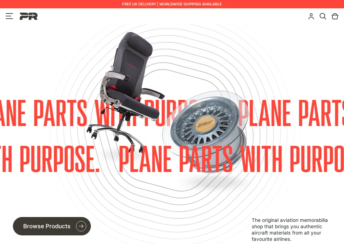 Store homepage