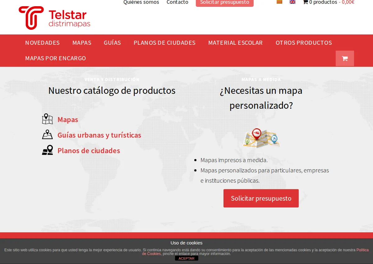 Store homepage