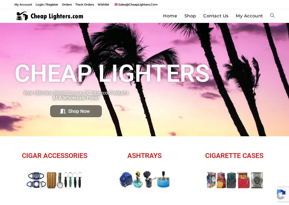 Store homepage