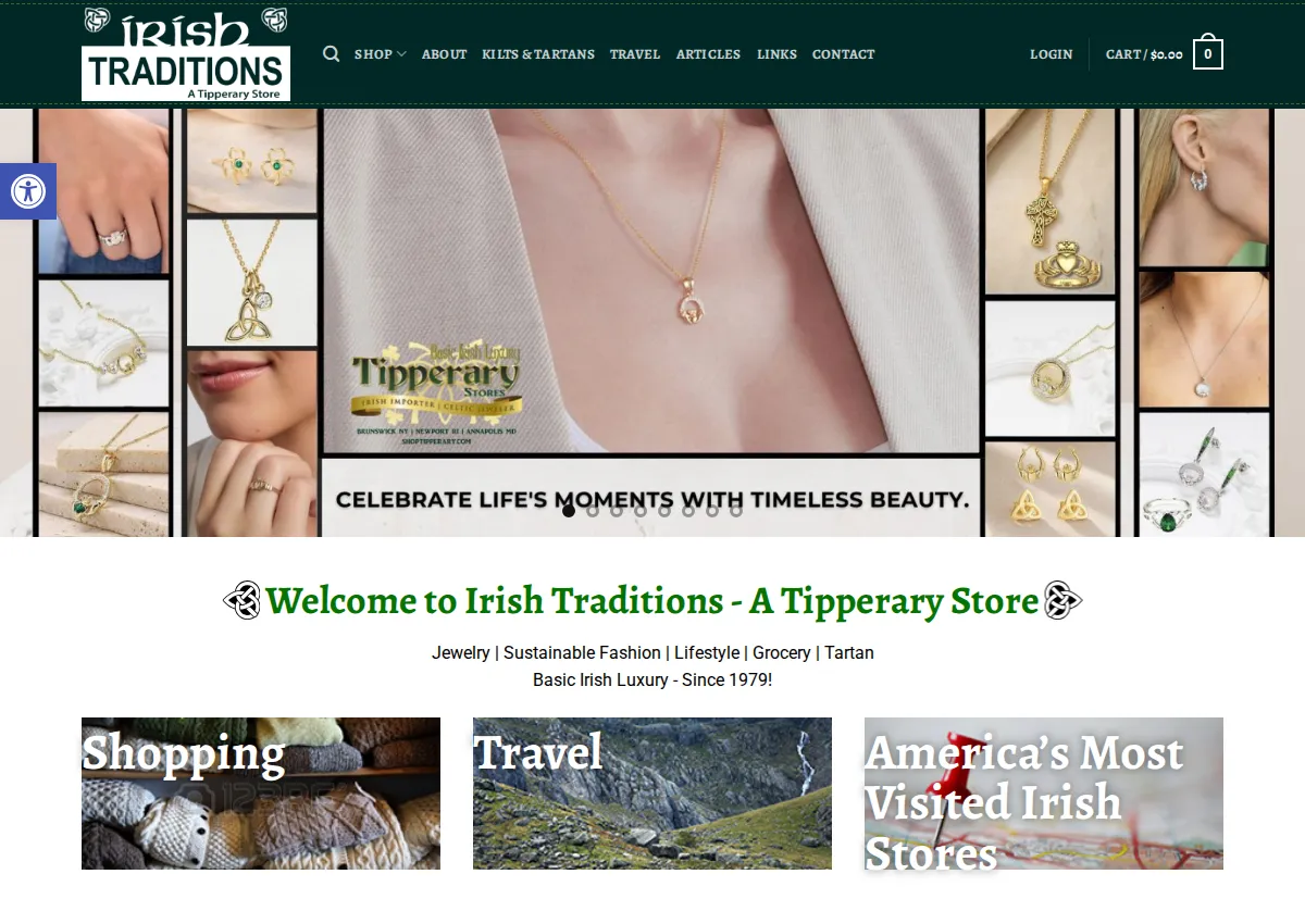 Store homepage