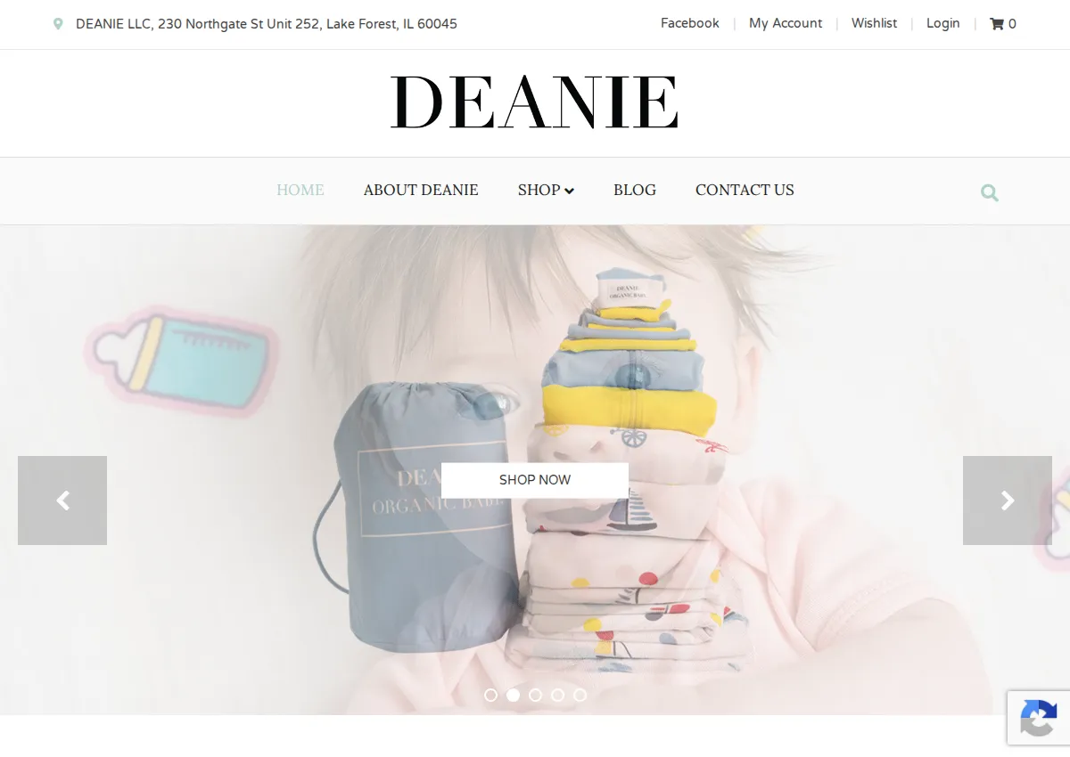 Store homepage