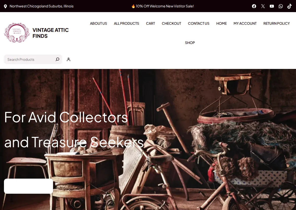Store homepage