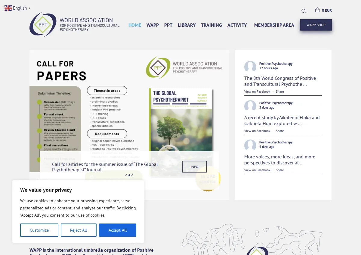 Store homepage