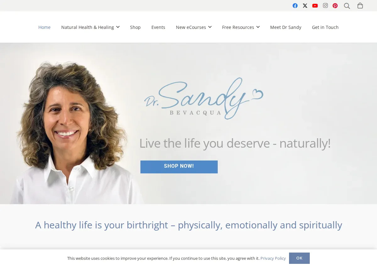 Store homepage