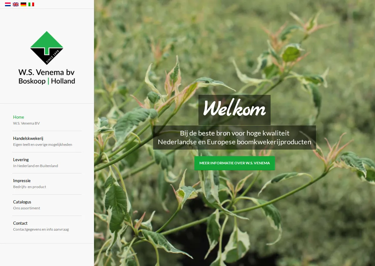 Store homepage