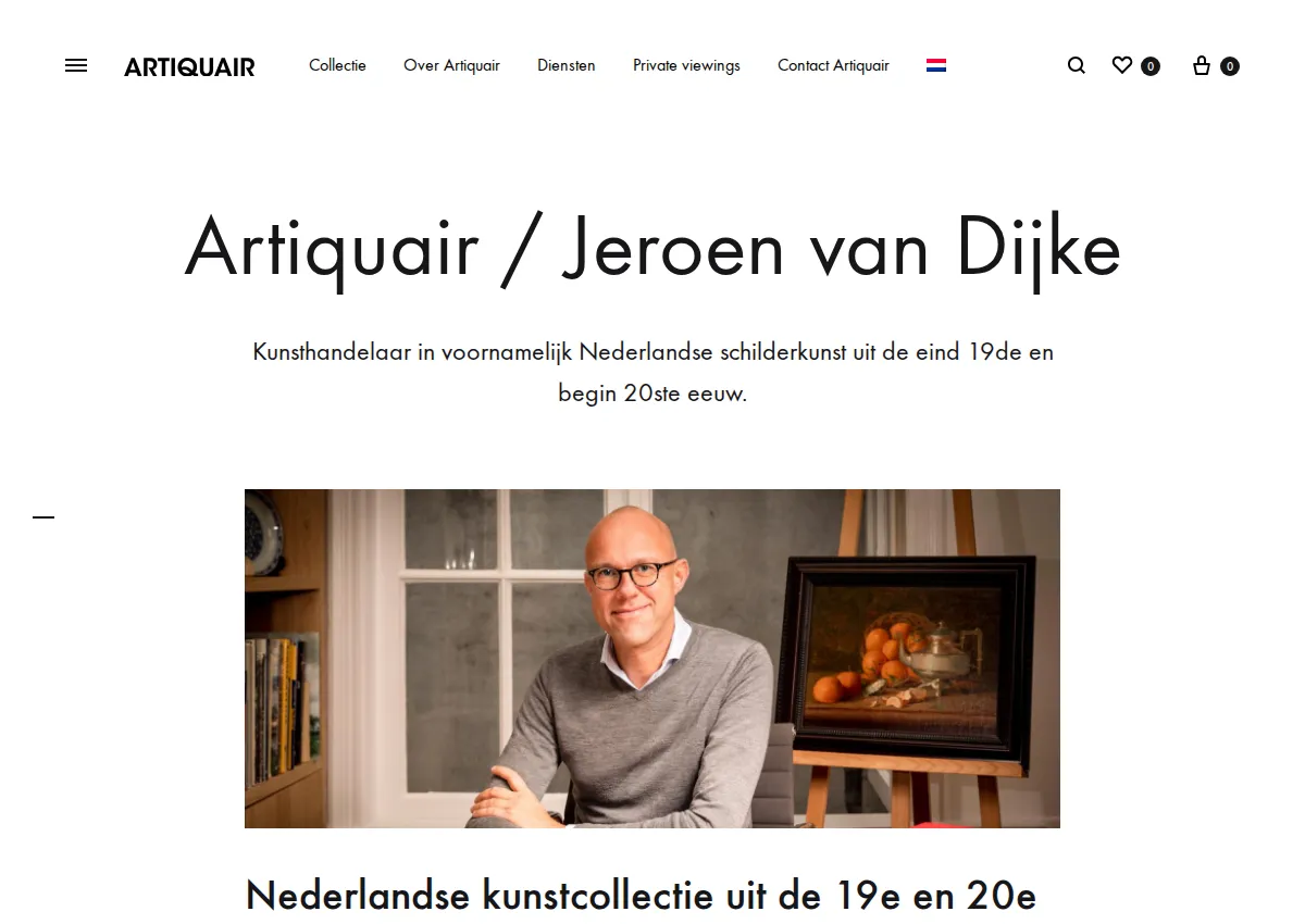 Store homepage