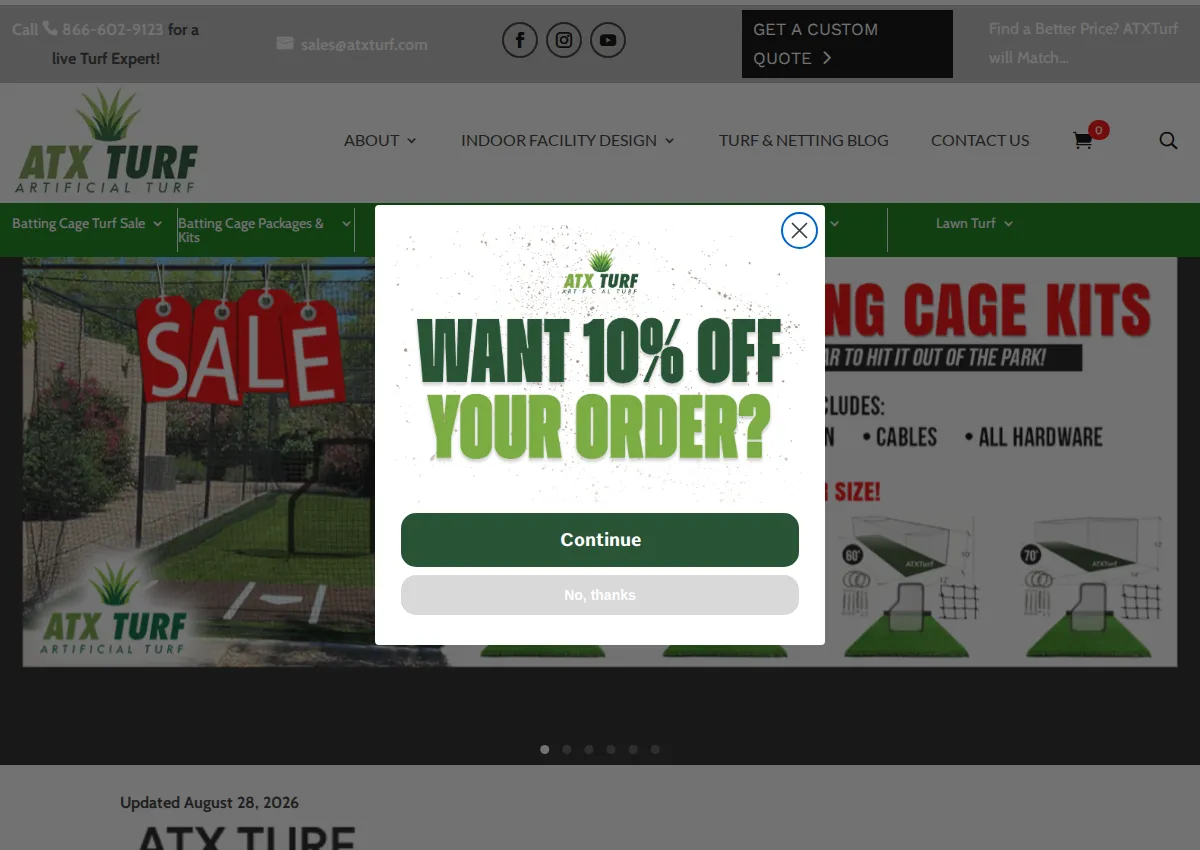 Store homepage
