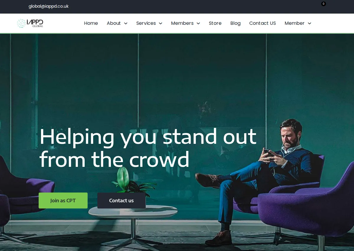 Store homepage
