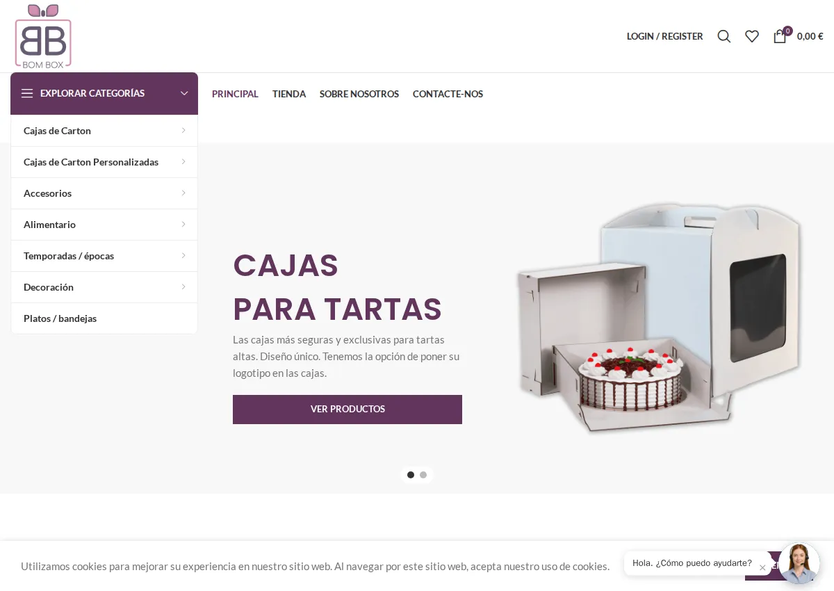 Store homepage