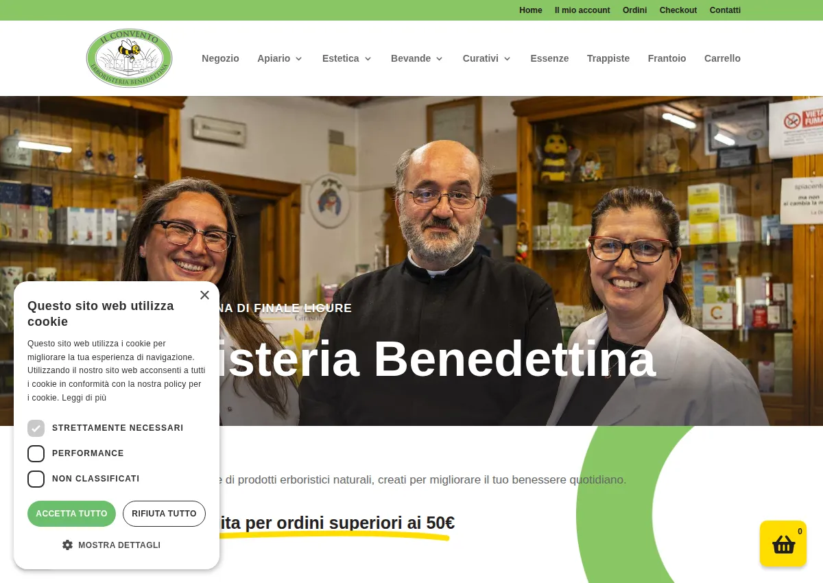 Store homepage