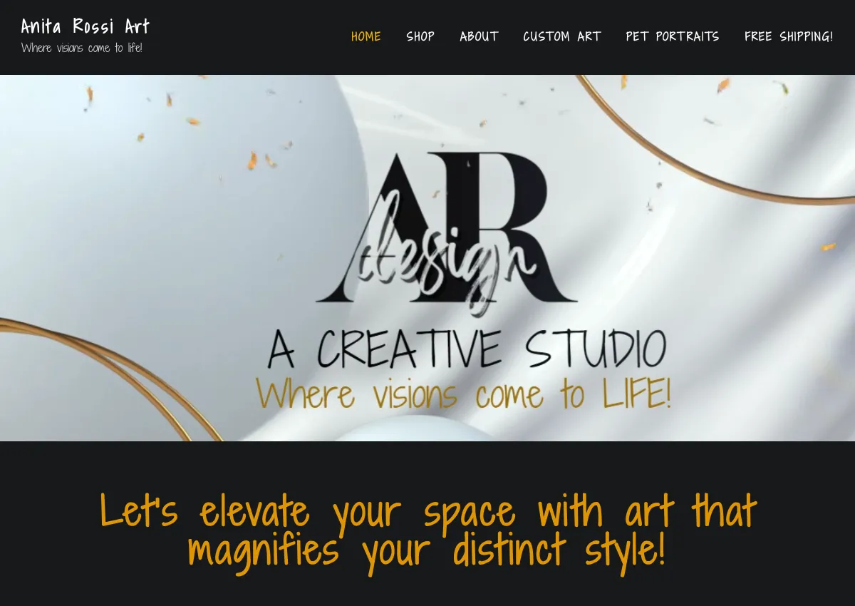 Store homepage