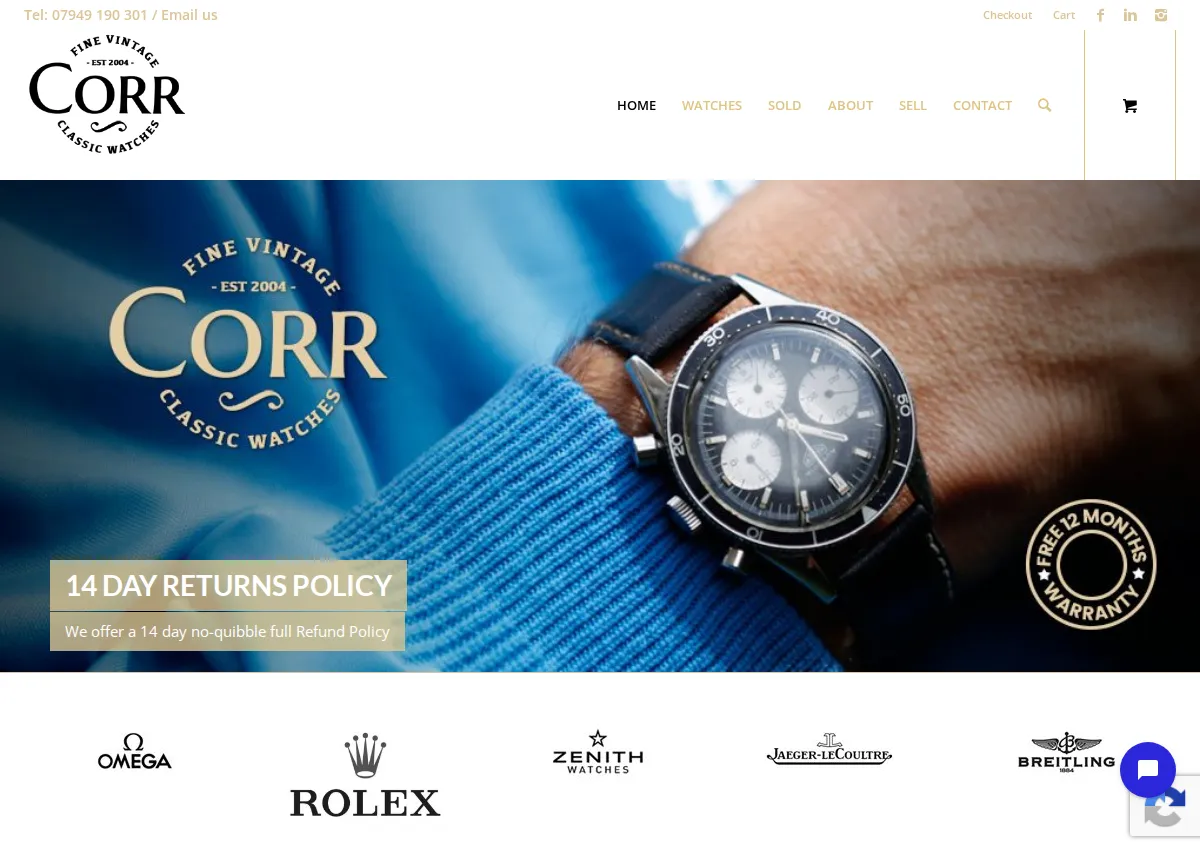 Store homepage