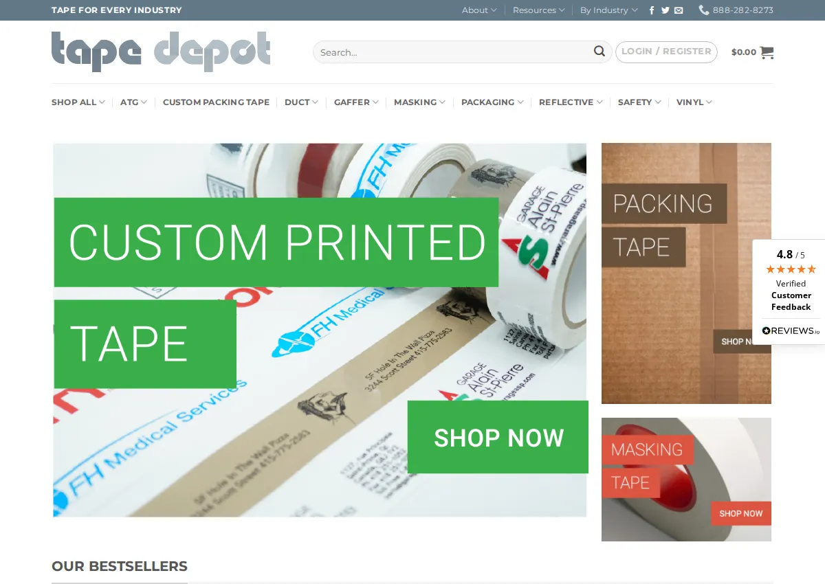 Store homepage