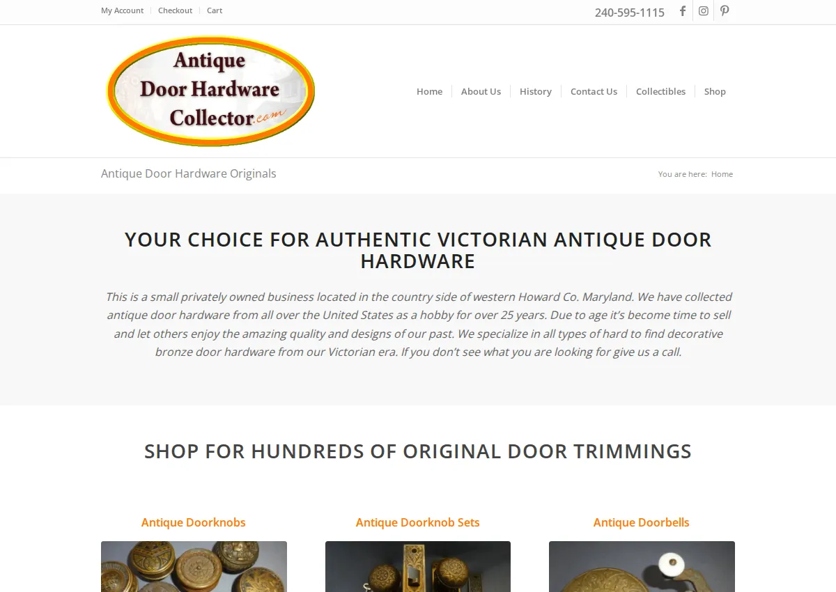 Store homepage