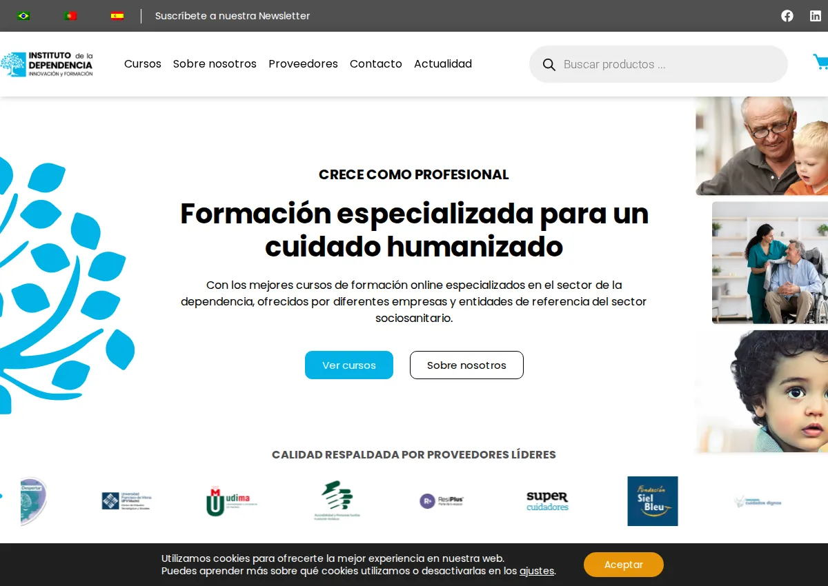 Store homepage