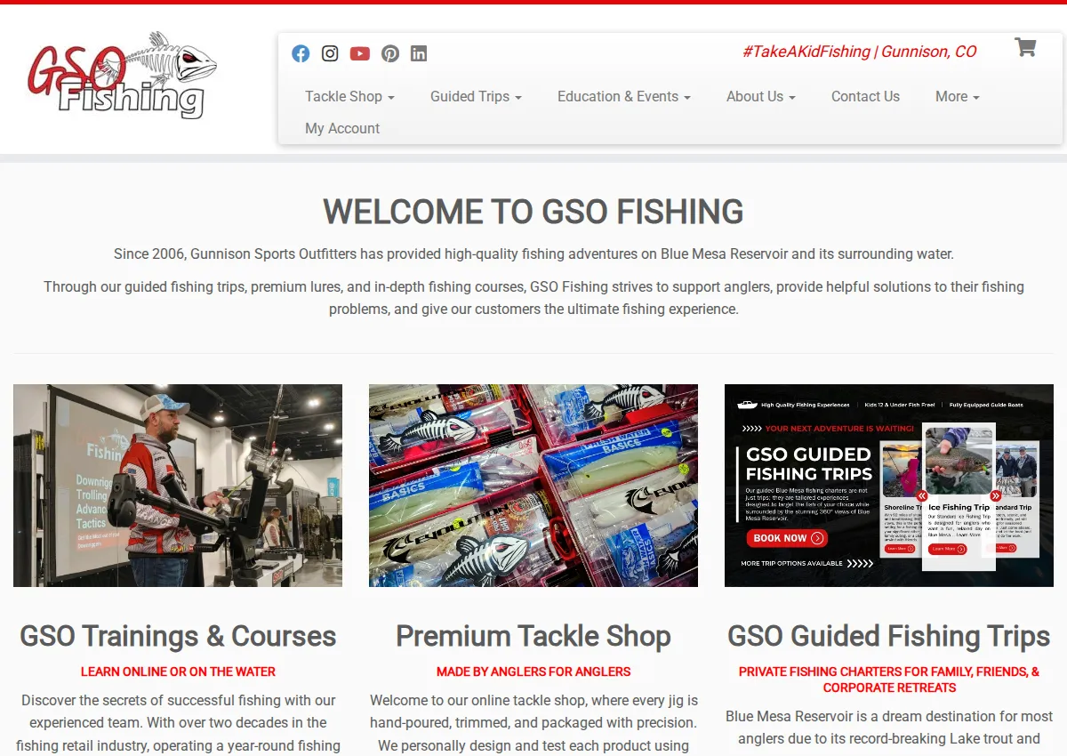 Store homepage