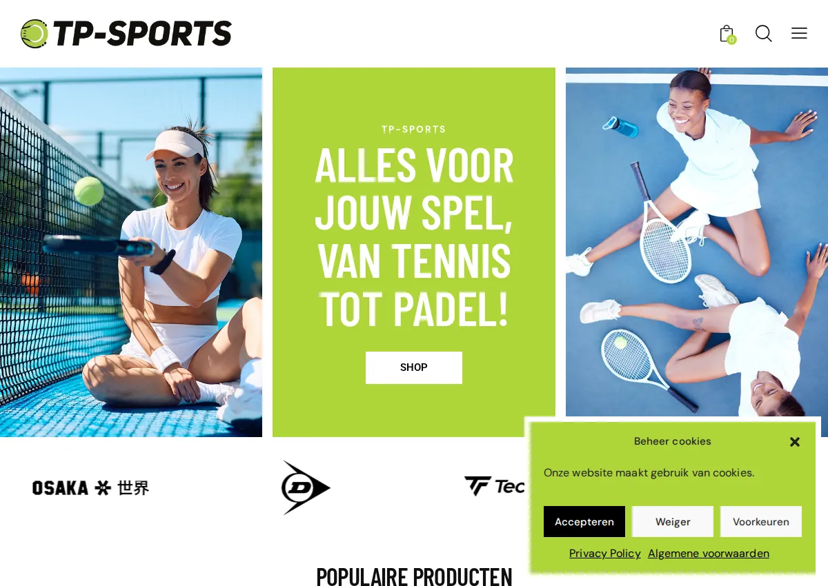 Store homepage