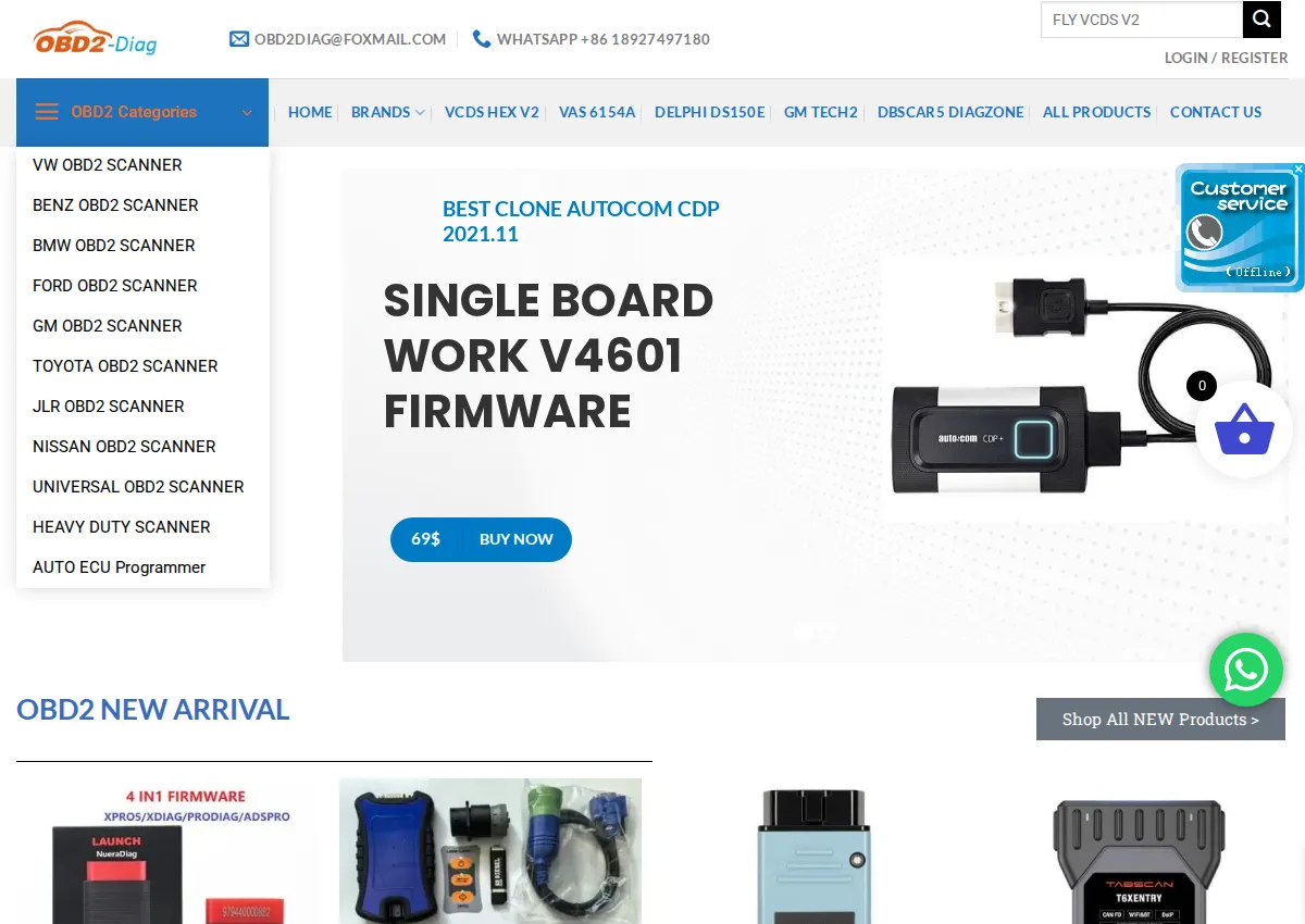 Store homepage