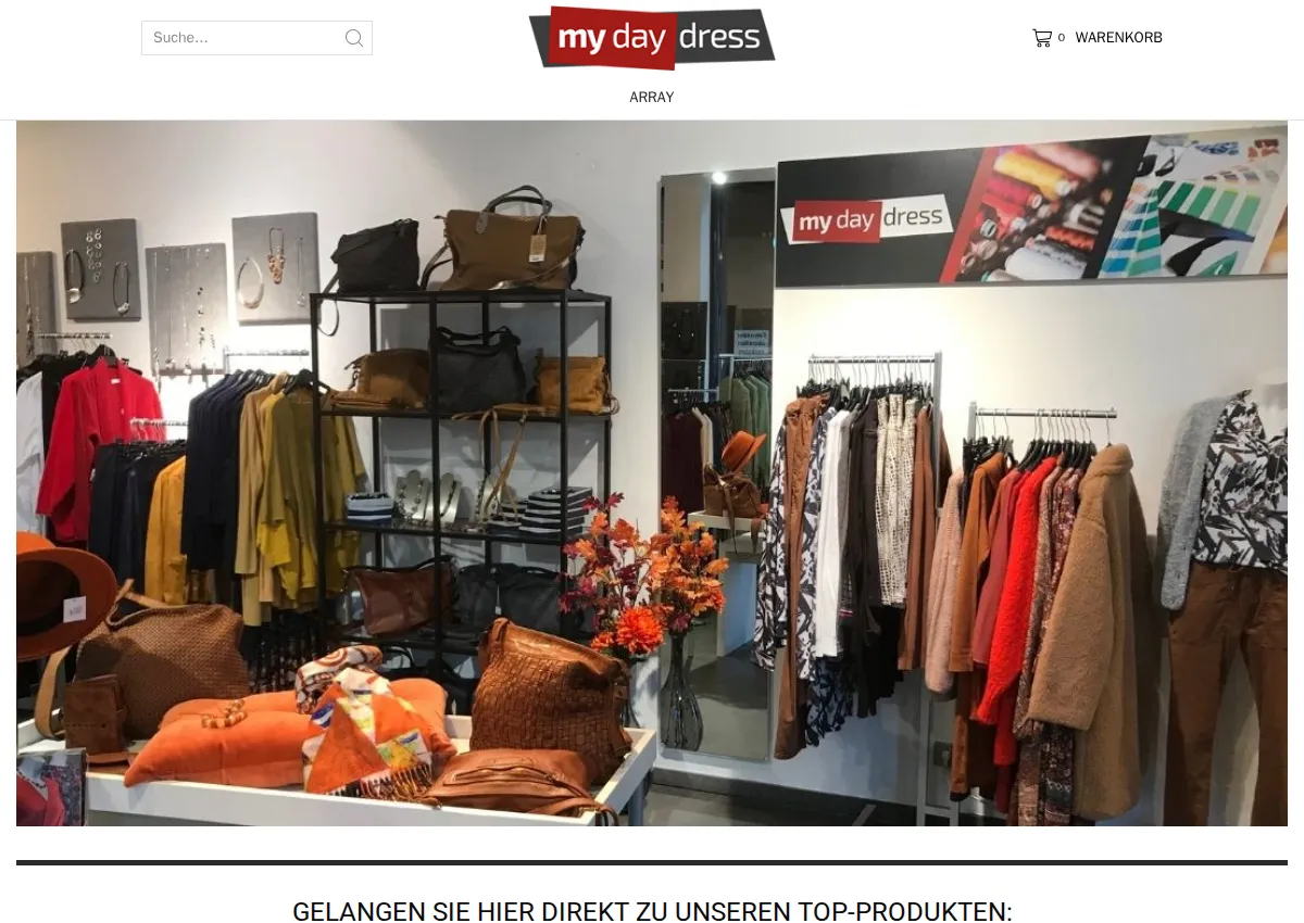 Store homepage