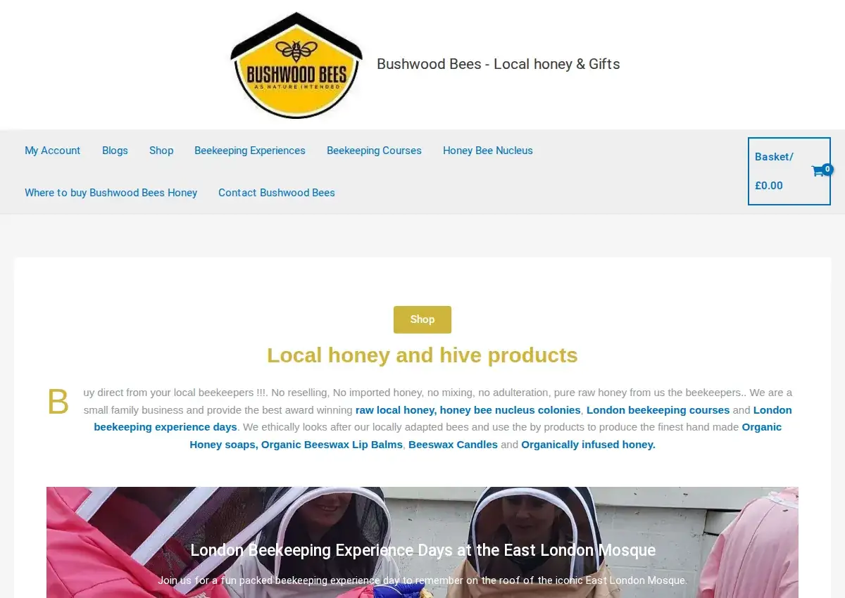 Store homepage