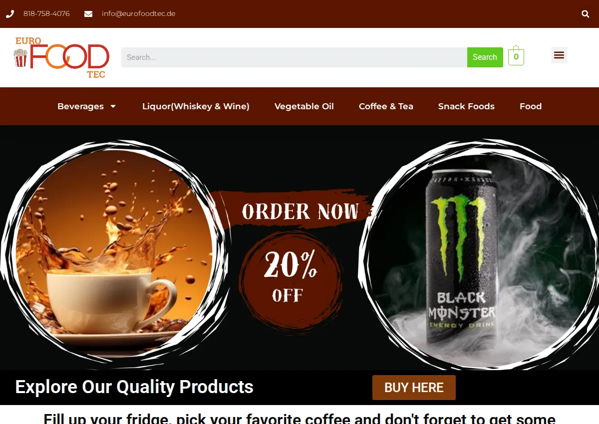 Store homepage